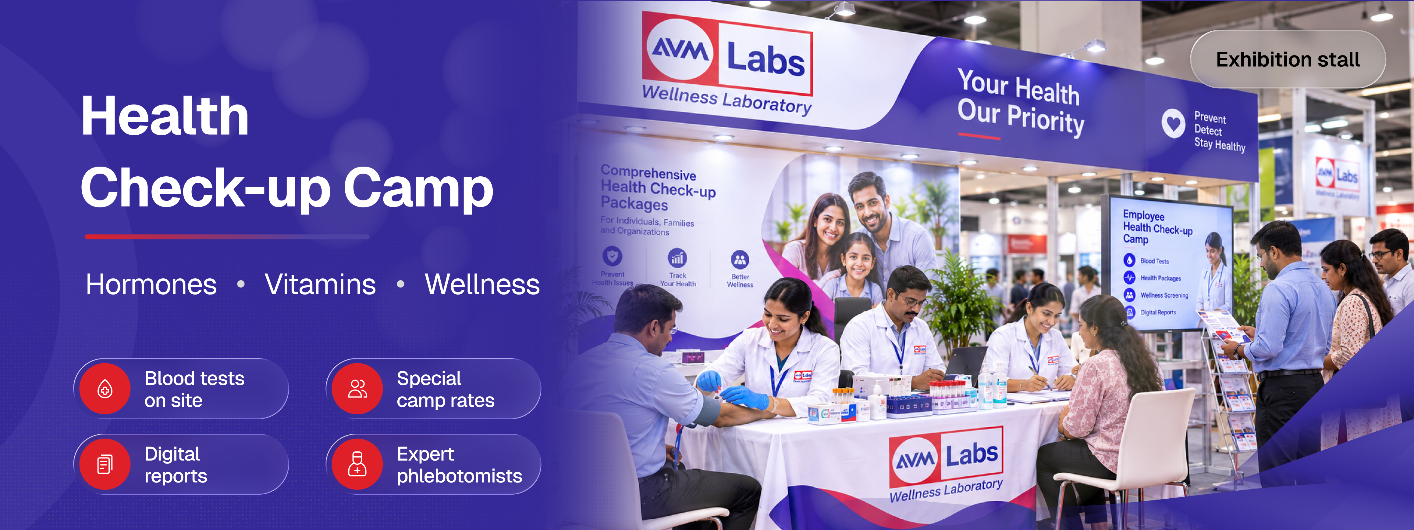 AVMLabs Health Check-up Camp - Exhibition Stall