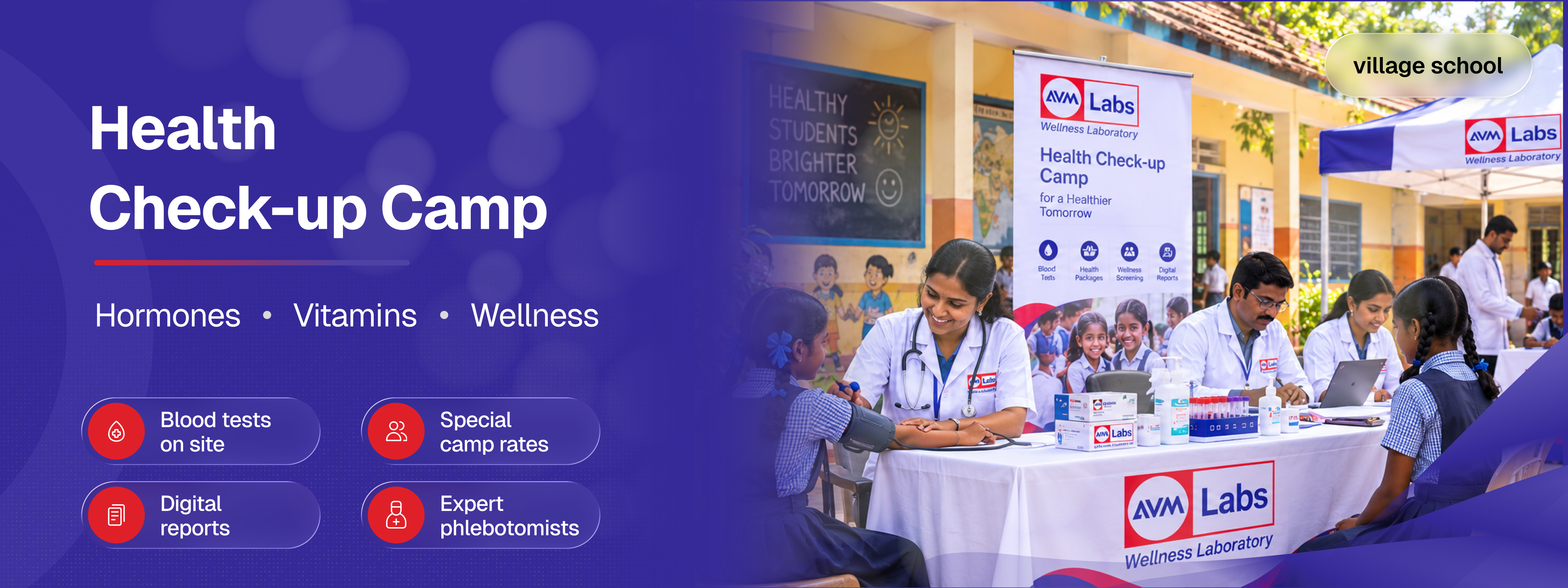 AVMLabs Health Check-up Camp - Village School